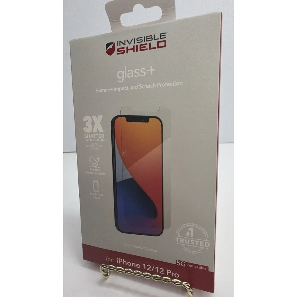ZAGG Invisible Shield Glass Elite+ Screen Protector for iPhone 12/12 Pro New